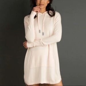 Lemon Cashmere Hoodie Dress Loungewear Size L Sunset Hoodie Dress
